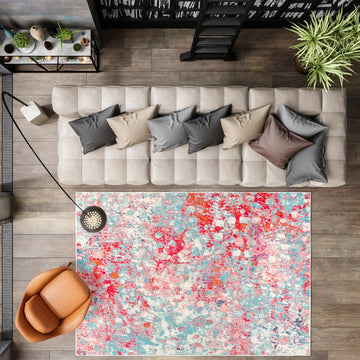 Inspired contemporary Pop Modern Abstract Area Rug